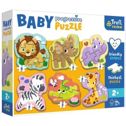 Puzzle 6w1 Baby Progressive Safari 44002