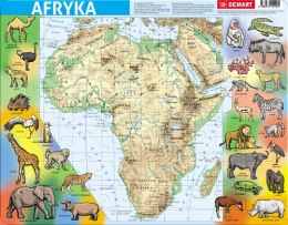 Puzzle 72 ramkowe Afryka mapa fizyczna