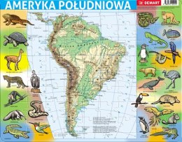 Puzzle 72 ramkowe Ameryka Południowa mapa fizyczna