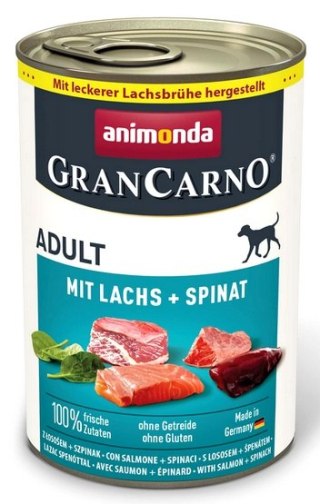 Animonda GranCarno Original Adult Lachs Spinat Łosoś + Szpinak puszka 400g