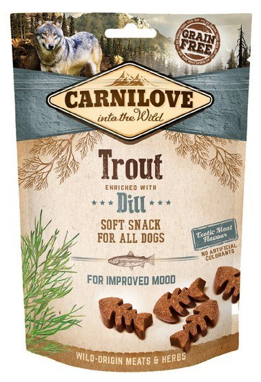 Carnilove Dog Snack Fresh Soft Trout+Dill 200g Carnilove Dog Snack Fresh Soft Trout+Dill 200g