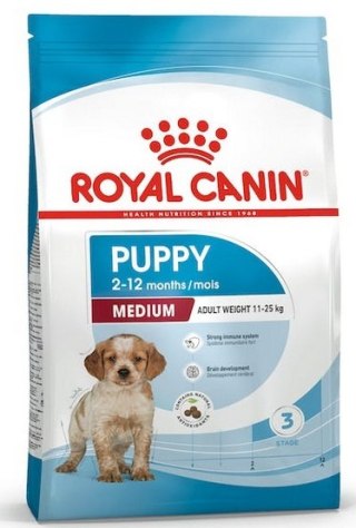 Royal Canin Medium Puppy karma sucha dla szczeniąt, od 2 do 12 miesiąca, ras średnich 15kg