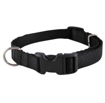 CHABA Obroża taśma regulowana 25mm x 60cm czarna CHABA Obroża taśma regulowana 25mm x 60cm czarna