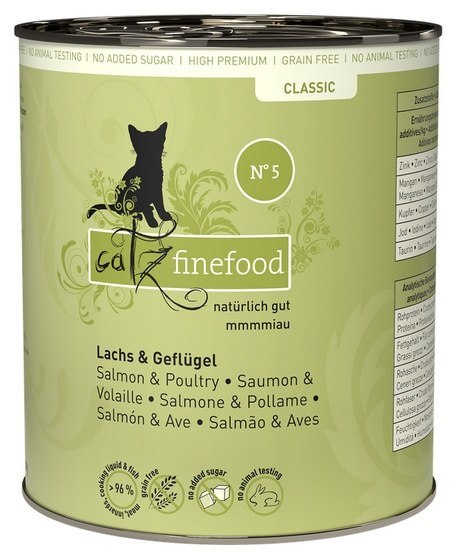 Catz Finefood Classic N.05 Łosoś i drób puszka 800g Catz Finefood Classic N.05 Łosoś i drób puszka 800g