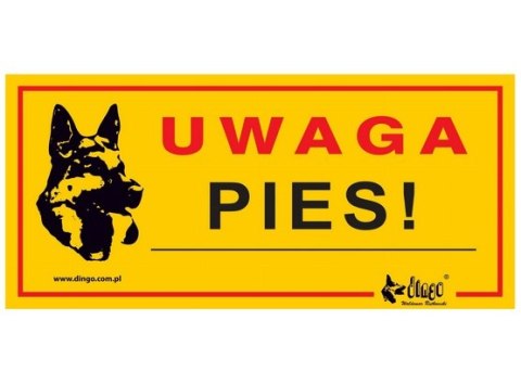 Dingo Tabliczka ostrzegawcza "Uwaga pies!"