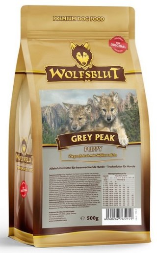 Wolfsblut Dog Grey Peak Puppy - koza i bataty 500g