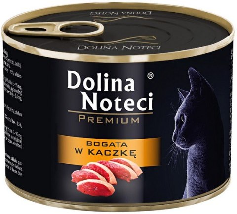 Dolina Noteci Premium Kot Bogata w kaczkę puszka 185g Dolina Noteci Premium Kot Bogata w kaczkę puszka 185g