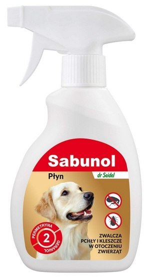 Sabunol Płyn do zwalczania pcheł w otoczeniu zwierząt 250ml