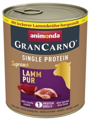 Animonda GranCarno Single Protein Jagnięcina puszka 800g