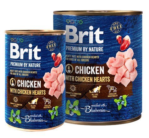 Brit Premium By Nature Chicken & Hearts puszka 400g