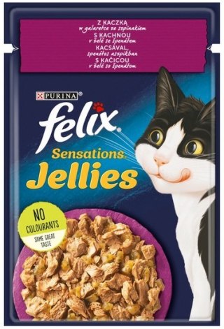 Felix Sensations Kaczka w galaretce ze szpinakiem saszetka 85g