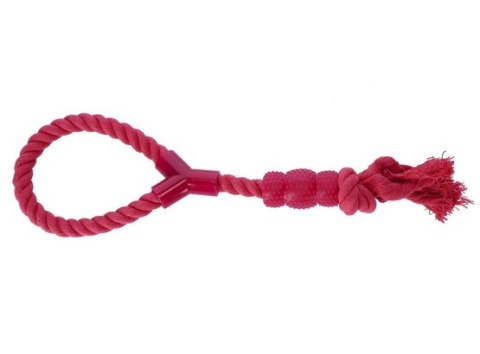 Dingo Zabawka dla psa - Sznur z gryzakiem Denta Fresh 41cm różowy Dingo Zabawka dla psa - Sznur z gryzakiem Denta Fresh 41cm różowy