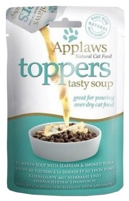 Applaws Cat Topper Zupa dynia, leszcz, tuńczyk 3x40g