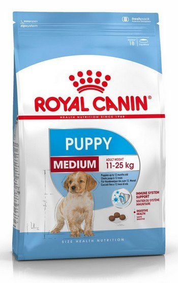 Royal Canin Medium Puppy karma sucha dla szczeniąt, od 2 do 12 miesiąca, ras średnich 4kg