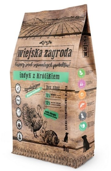 Wiejska Zagroda Indyk z królikiem small 9kg Wiejska Zagroda Indyk z królikiem small 9kg