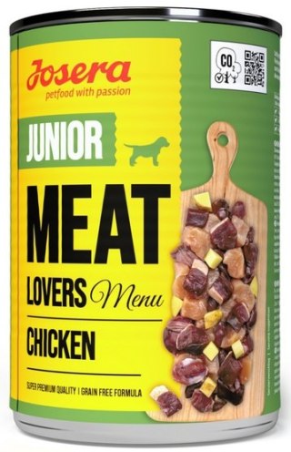 Josera Meat Lovers Menu Junior Kurczak puszka 400g