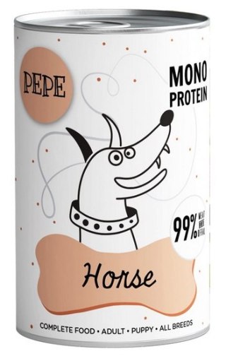 Paka Zwierzaka PEPE Horse (koń) puszka 400g