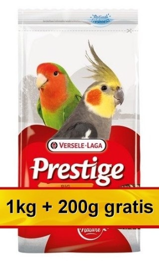 Versele-Laga Prestige Big Parakeets średnia papuga (nimfa, nierozłączka) 1,2kg (1+0,2kg gratis)