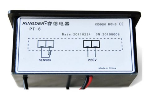 Ringder PT-6 Termometr cyfrowy niebieski 12V