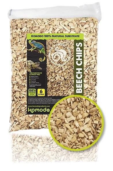 Komodo Coarse Beech Chips 6l - zrębki bukowe duże