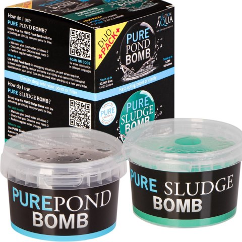 Evolution Aqua Duo Pack Pure Sludge Bomb & Pond Bomb - usuwanie osadu i bakterie