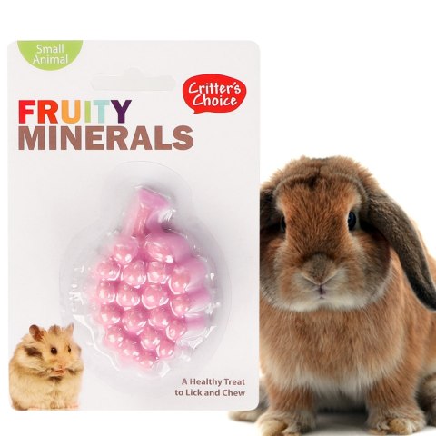 HappyPet Fruity Minerals 30g - kostka wapienna winogronowa HappyPet Fruity Minerals 30g - kostka wapienna winogronowa