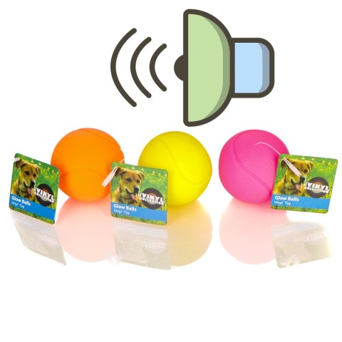 HappyPet Glow Balls - piszcząca piłka