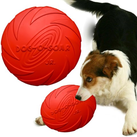 Pet Nova zabawka - dysk gumowy frisbee czerwony 15cm