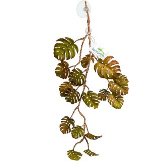 Terrario - Sztuczna Roślina do Terrarium - Monstera Wisząca - 70 cm