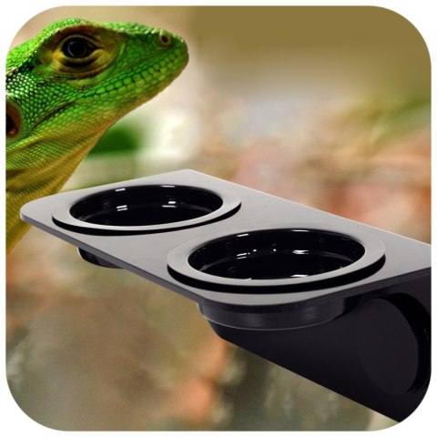 Repti-Zoo Double Magnetic Gecko Feeder - miska wisząca magnetyczna