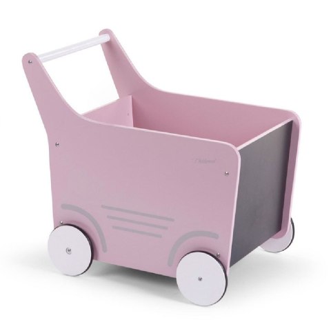 Childhome Drewniany pchaczyk na zabawki Soft Pink