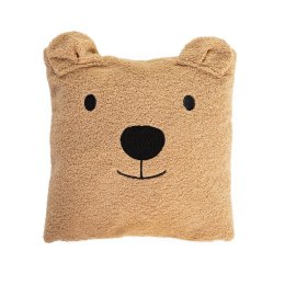 Childhome Poduszka pluszowa 40 x 40 cm Teddy bear Brown